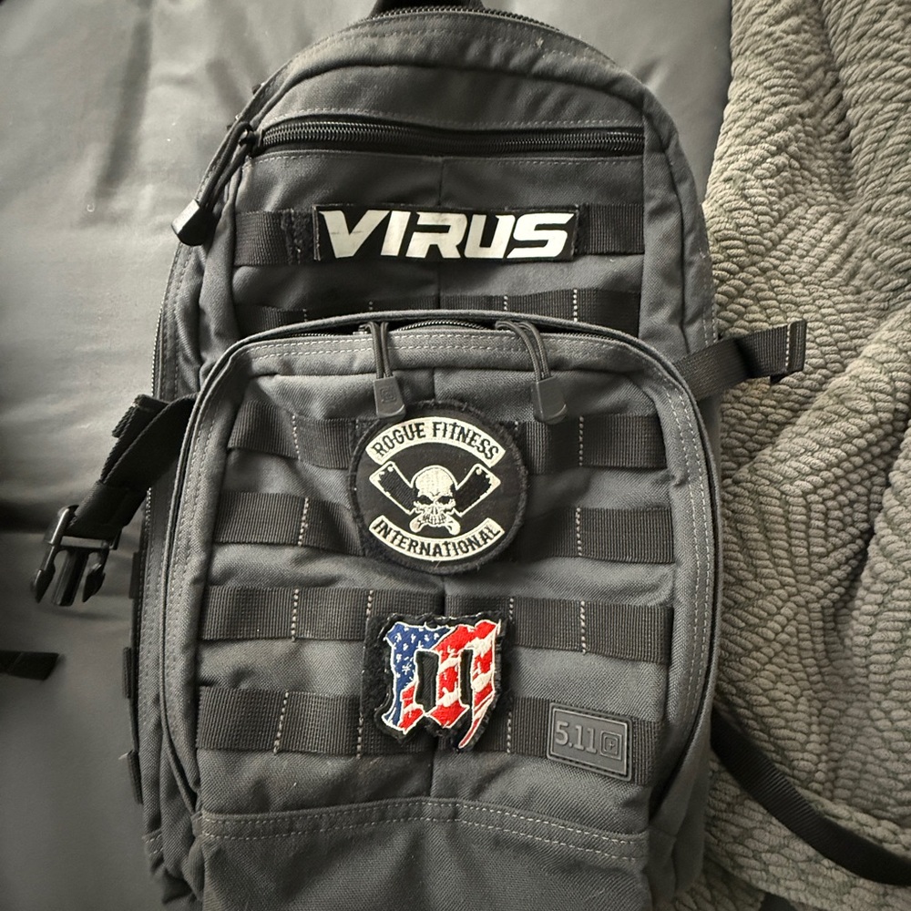 5.11 Tactical Black Backpack with Patches